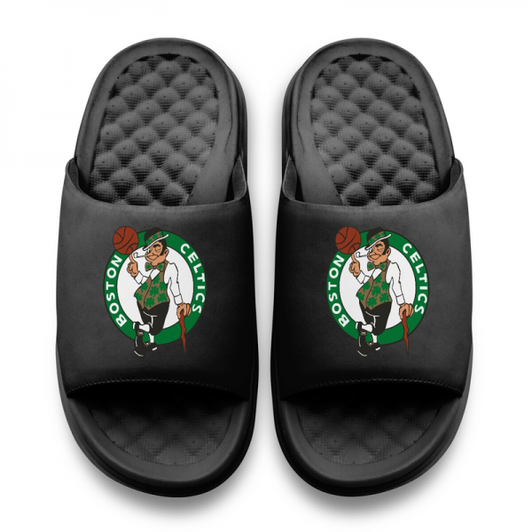 Подростковая Boston Celtics ISlide Black Primary Motive Slide Sandals