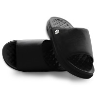 Unisex Brooklyn Nets ISlide Black Minimalistic Motive Slide Sandals