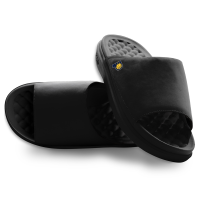 Unisex Indiana Pacers ISlide Black Minimalistic Motive Slide Sandals