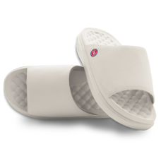 Unisex Detroit Pistons ISlide Cream Minimalistic Motive Slide Sandals