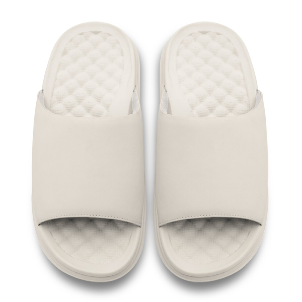 Unisex Detroit Pistons ISlide Cream Minimalistic Motive Slide Sandals
