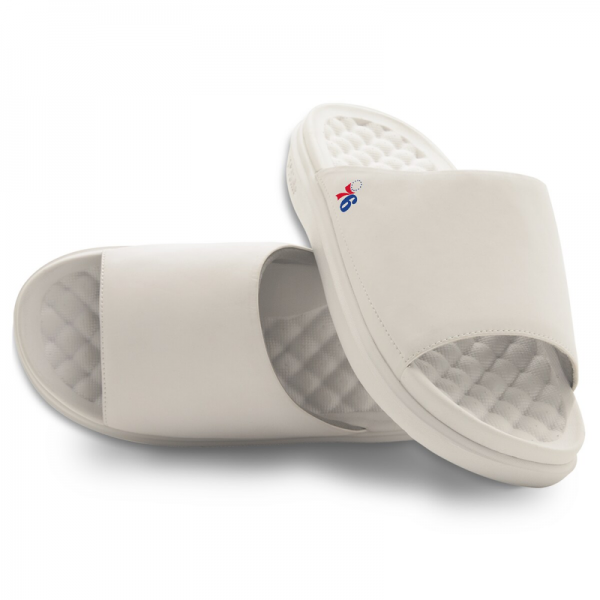 Unisex Philadelphia 76ers ISlide Cream Minimalistic Motive Slide Sandals