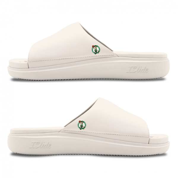 Unisex Boston Celtics ISlide Cream Minimalistic Motive Slide Sandals