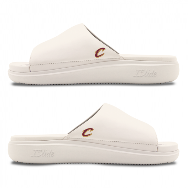 Unisex Cleveland Cavaliers ISlide Cream Minimalistic Motive Slide Sandals