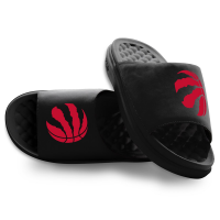 Unisex Toronto Raptors ISlide Black Primary Motive Slide Sandals