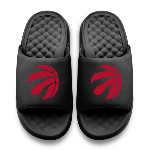 Unisex Toronto Raptors ISlide Black Primary Motive Slide Sandals