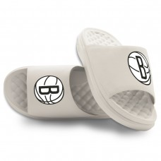 Unisex Brooklyn Nets ISlide Cream Primary Motive Slide Sandals
