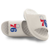 Unisex Philadelphia 76ers ISlide Cream Primary Motive Slide Sandals