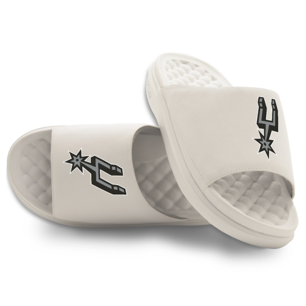 Unisex San Antonio Spurs ISlide Cream Primary Motive Slide Sandals