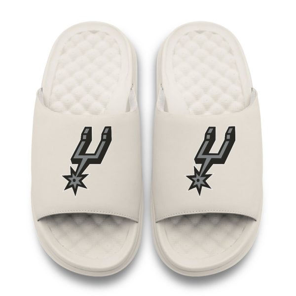 Unisex San Antonio Spurs ISlide Cream Primary Motive Slide Sandals