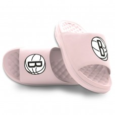 Unisex Brooklyn Nets ISlide Pink Primary Motive Slide Sandals