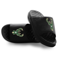 Unisex Milwaukee Bucks ISlide Black Primary Motive Slide Sandals