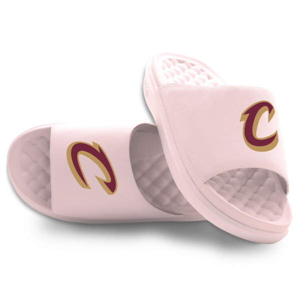 Unisex Cleveland Cavaliers ISlide Pink Primary Motive Slide Sandals