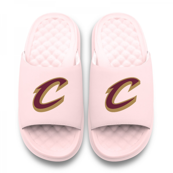 Unisex Cleveland Cavaliers ISlide Pink Primary Motive Slide Sandals