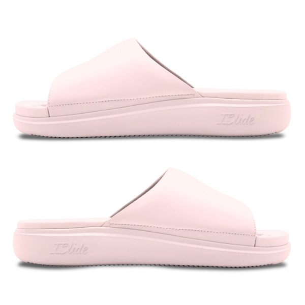 Unisex Detroit Pistons ISlide Pink Primary Motive Slide Sandals