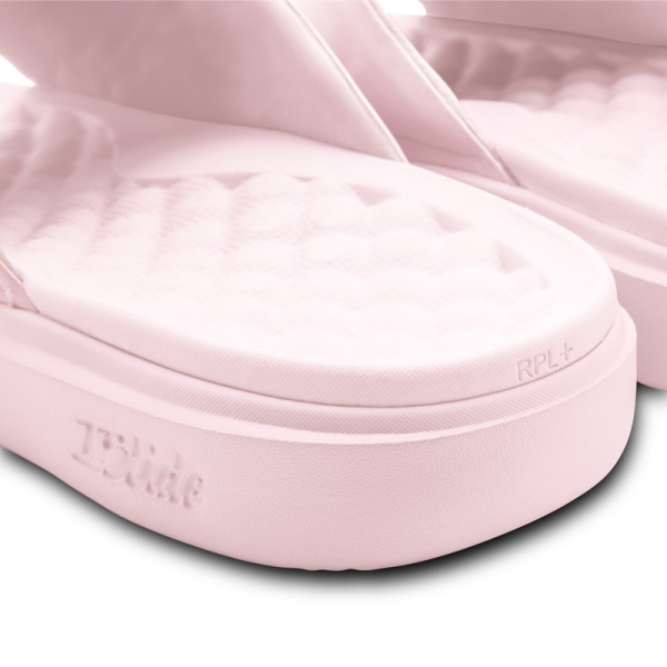 Unisex Detroit Pistons ISlide Pink Primary Motive Slide Sandals