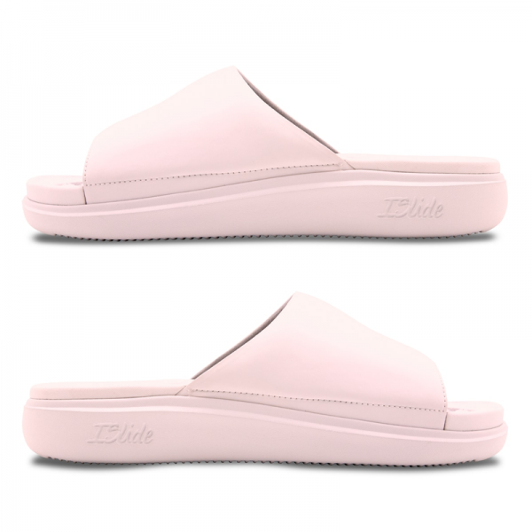 Unisex Detroit Pistons ISlide Pink Primary Motive Slide Sandals