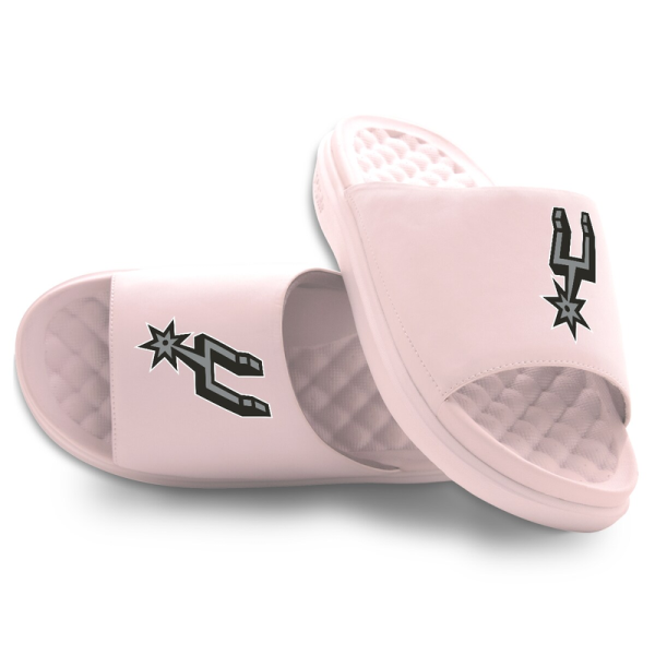 Unisex San Antonio Spurs ISlide Pink Primary Motive Slide Sandals