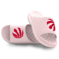 Unisex Toronto Raptors ISlide Pink Primary Motive Slide Sandals
