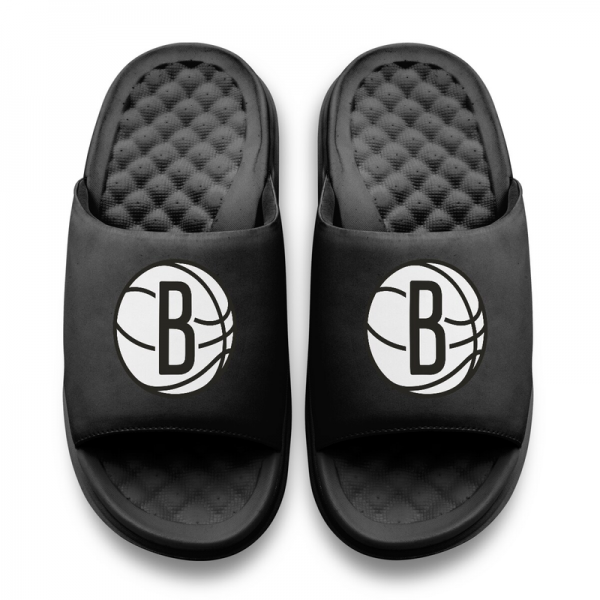 Шлепки Unisex Brooklyn Nets ISlide Black Primary Motive