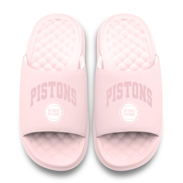 Unisex Detroit Pistons ISlide Pink Tonal Pop Motive Slide Sandals