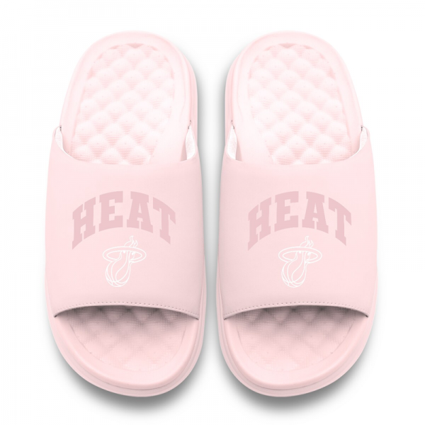 Unisex Miami Heat ISlide Pink Tonal Pop Motive Slide Sandals