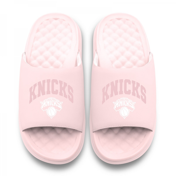 Unisex New York Knicks ISlide Pink Tonal Pop Motive Slide Sandals