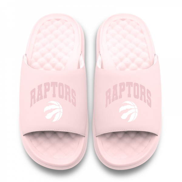Unisex Toronto Raptors ISlide Pink Tonal Pop Motive Slide Sandals
