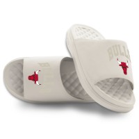 Unisex Chicago Bulls ISlide Cream Tonal Pop Motive Slide Sandals