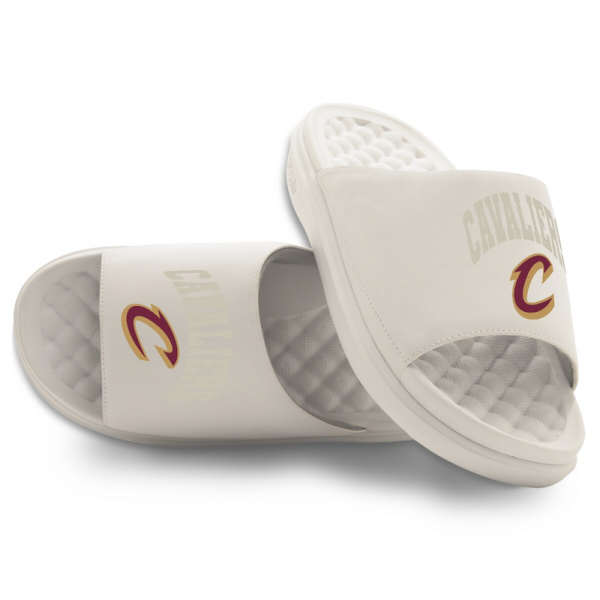Unisex Cleveland Cavaliers ISlide Cream Tonal Pop Motive Slide Sandals