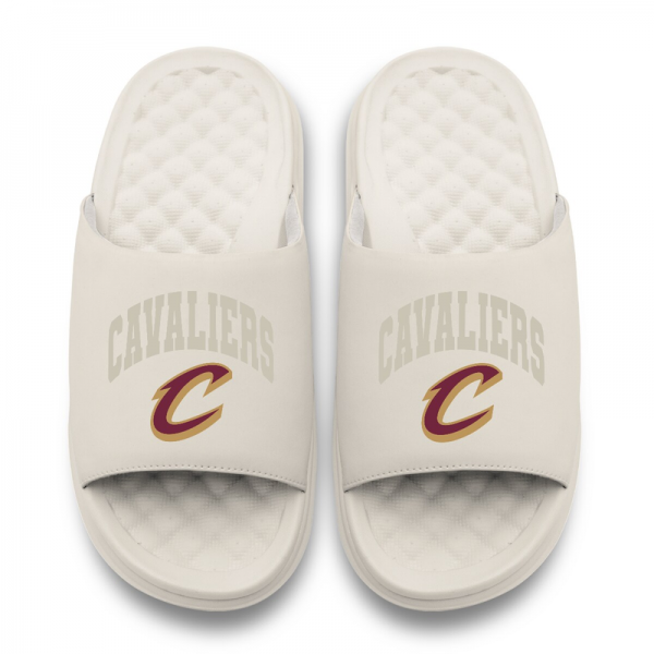 Unisex Cleveland Cavaliers ISlide Cream Tonal Pop Motive Slide Sandals