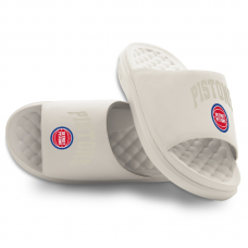 Unisex Detroit Pistons ISlide Cream Tonal Pop Motive Slide Sandals