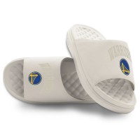 Unisex Golden State Warriors ISlide Cream Tonal Pop Motive Slide Sandals