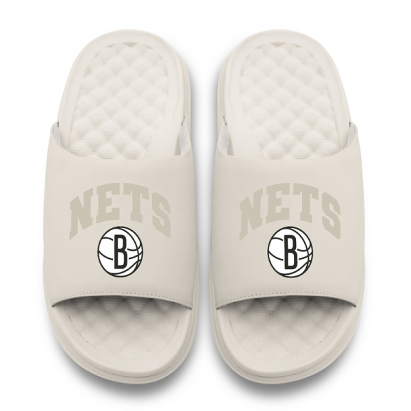 Шлепки Unisex Brooklyn Nets ISlide Cream Tonal Pop Motive