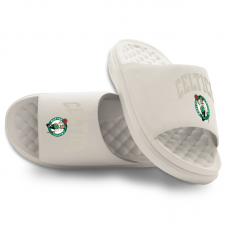 Unisex Boston Celtics ISlide Cream Tonal Pop Motive Slide Sandals