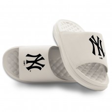 Unisex New York Yankees ISlide Cream Alternate Motive Slide Sandals