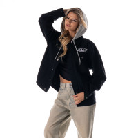 Unisex Orlando Magic The Wild Collective Black Full-Button Denim Hooded Jacket