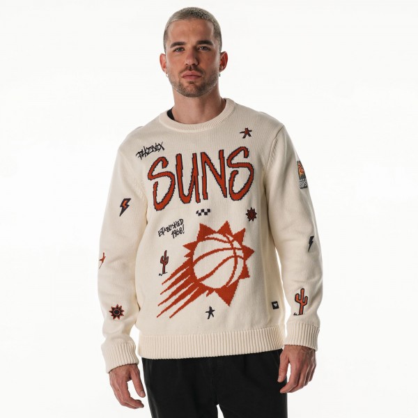 Phoenix Suns The Wild Collective Unisex 2025/26 City Edition Jacquard Sweater - Cream