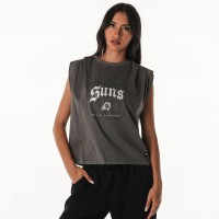Phoenix Suns The Wild Collective Unisex 2025/26 City Edition Boxy Cropped Darted Tank Top - Gray