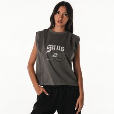 Phoenix Suns The Wild Collective Unisex 2025/26 City Edition Boxy Cropped Darted Tank Top - Gray