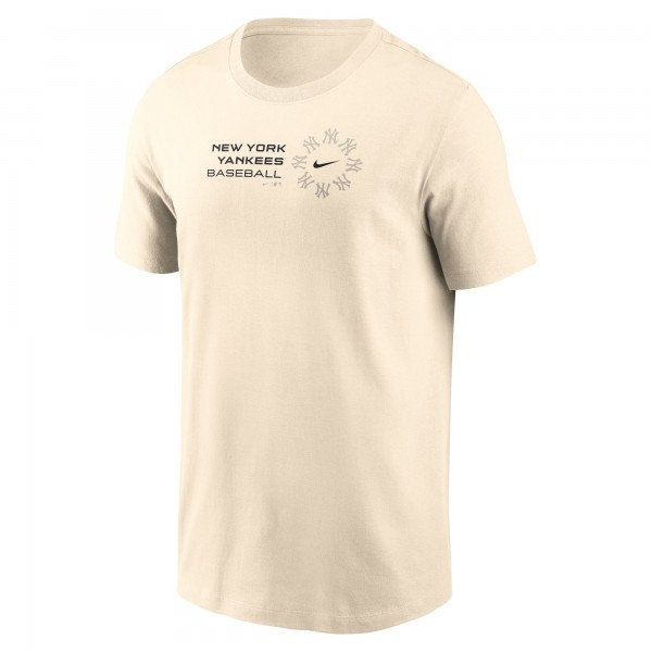 New York Yankees Nike Natural Pinwheel Lockup T-Shirt