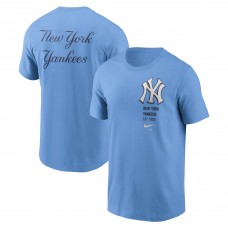 New York Yankees Nike Light Blue Record Shattered T-Shirt