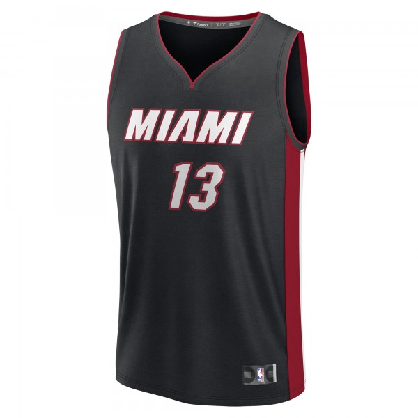 Подростковая Miami Heat Bam Adebayo Fanatics Black Fast Break Replica Player Jersey - Icon Edition