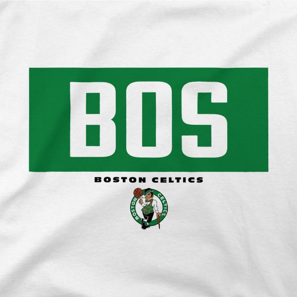 Boston Celtics Stadium Essentials White Crossbar T-Shirt