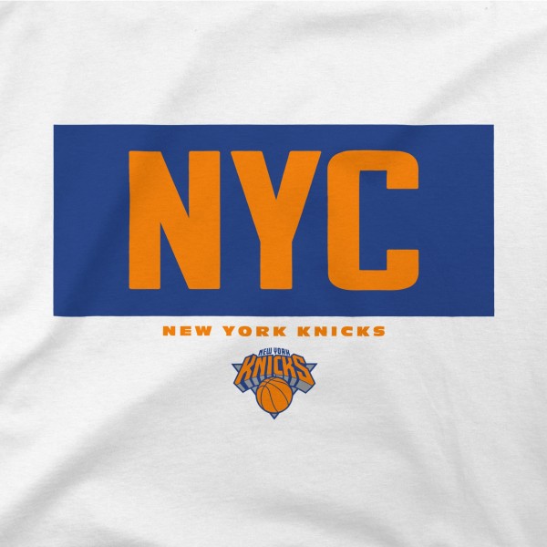 New York Knicks Stadium Essentials White Crossbar T-Shirt