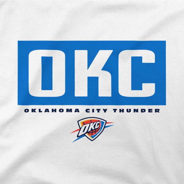 Футболка Oklahoma City Thunder Stadium Essentials White Crossbar