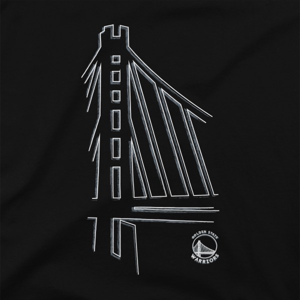 Golden State Warriors Stadium Essentials Black Mono Element T-Shirt