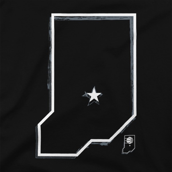 Indiana Pacers Stadium Essentials Black Mono Element T-Shirt