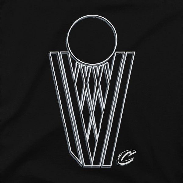 Cleveland Cavaliers Stadium Essentials Black Mono Element T-Shirt
