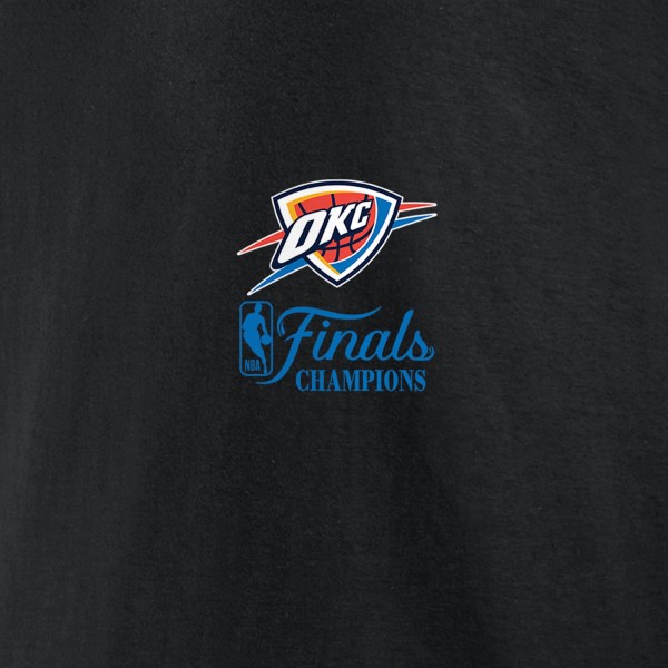 Толстовка Oklahoma City Thunder Fanatics Black 2025 NBA Finals Champions Open Shot